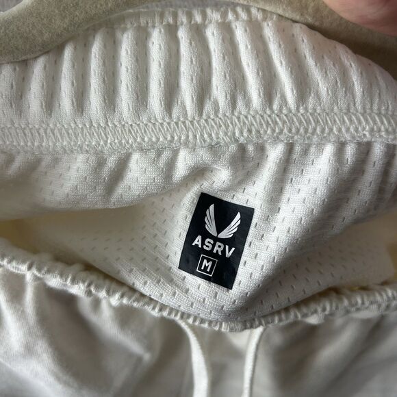 ASRV Joggers Mens Medium Cream Sweatpants DSG 0956 Micro Terry Gym Tech - Picture 7 of 13